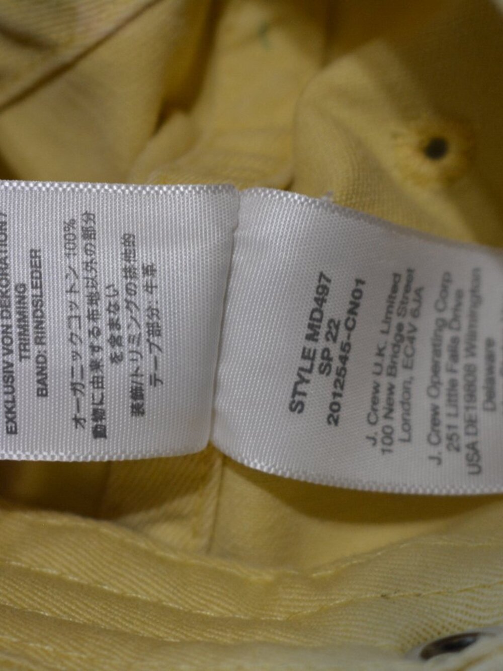 Madewell Yellow Cotton Baseball Hat – Adjustable Strap - Picture 7 of 8
